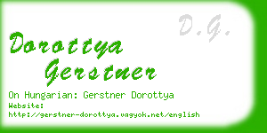 dorottya gerstner business card